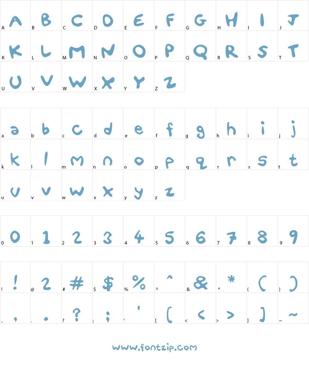 Fun Smiles Font Character